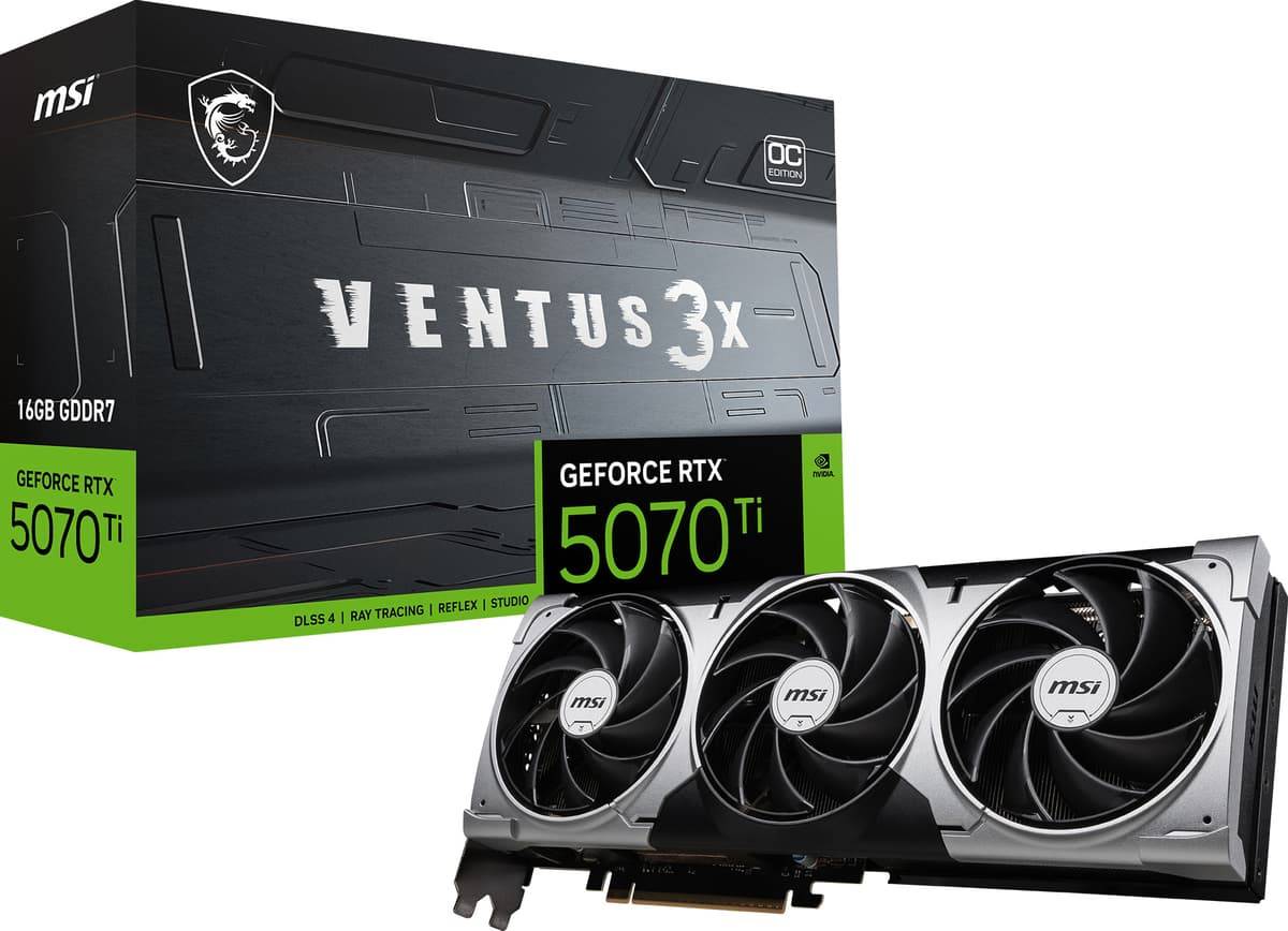 MSI RTX 5070 Ti Ventus 3X OC HDMI 3xDP 16GB