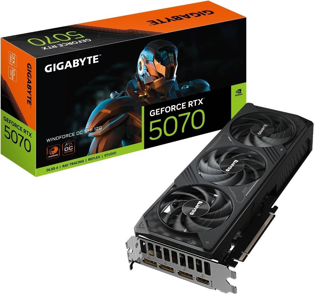 Gigabyte GeForce RTX 5070 Windforce OC SFF 12GB Blackwell Graph